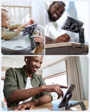 حامل الهاتف المغناطيسي للسفر والمكتب 4 في 1