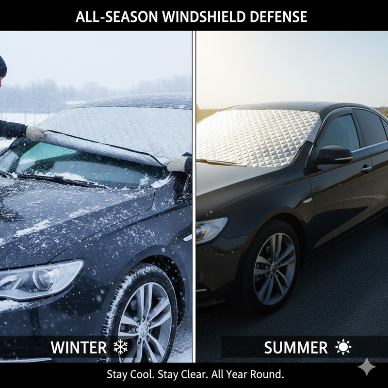 شمسية للزجاج الأمامي قماش