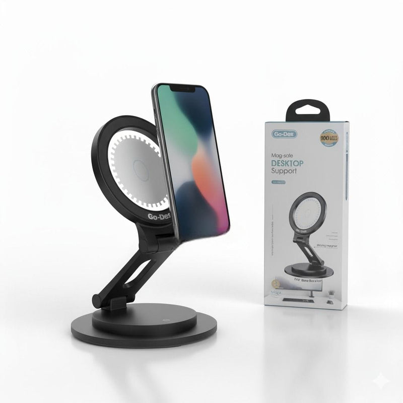 حامل مكتبي مغناطيسي للشحن والمشاهدة (Go-Des)