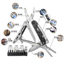 عدة جيب متعددة الاستخدام ستانلس ستيل مع راسيات مفك