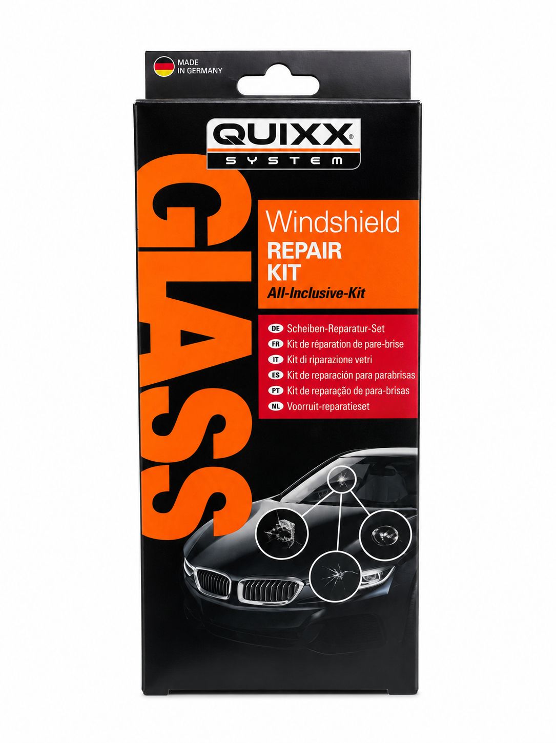 Quixx Windshield Repair Kit – طقم إصلاح شروخ وزجاج السيارة الأمامي