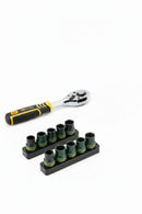 طقم مفتاح سقاطة (راتشيت) ومقابس (سوكيتات)