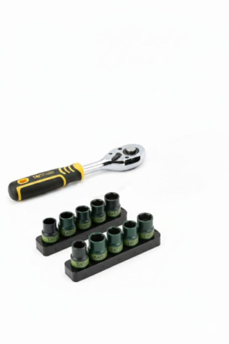 طقم مفتاح سقاطة (راتشيت) ومقابس (سوكيتات)