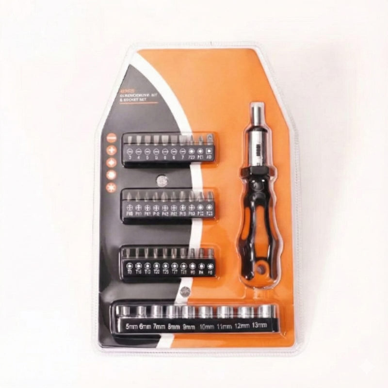 طقم مفك مع طقيقة 31 قطعة ABC