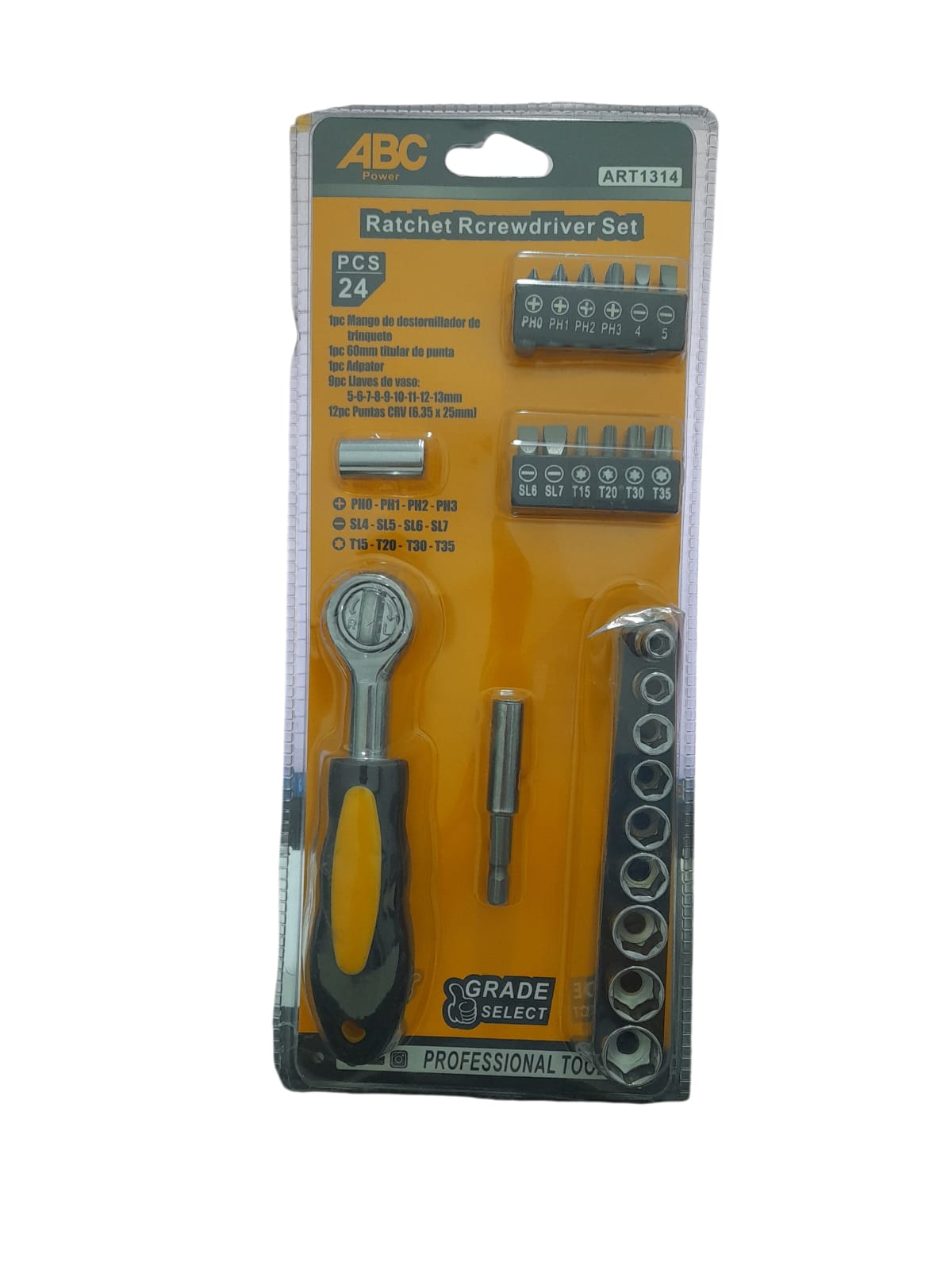 طقم مفك ABC Power ART1314 24 قطعة