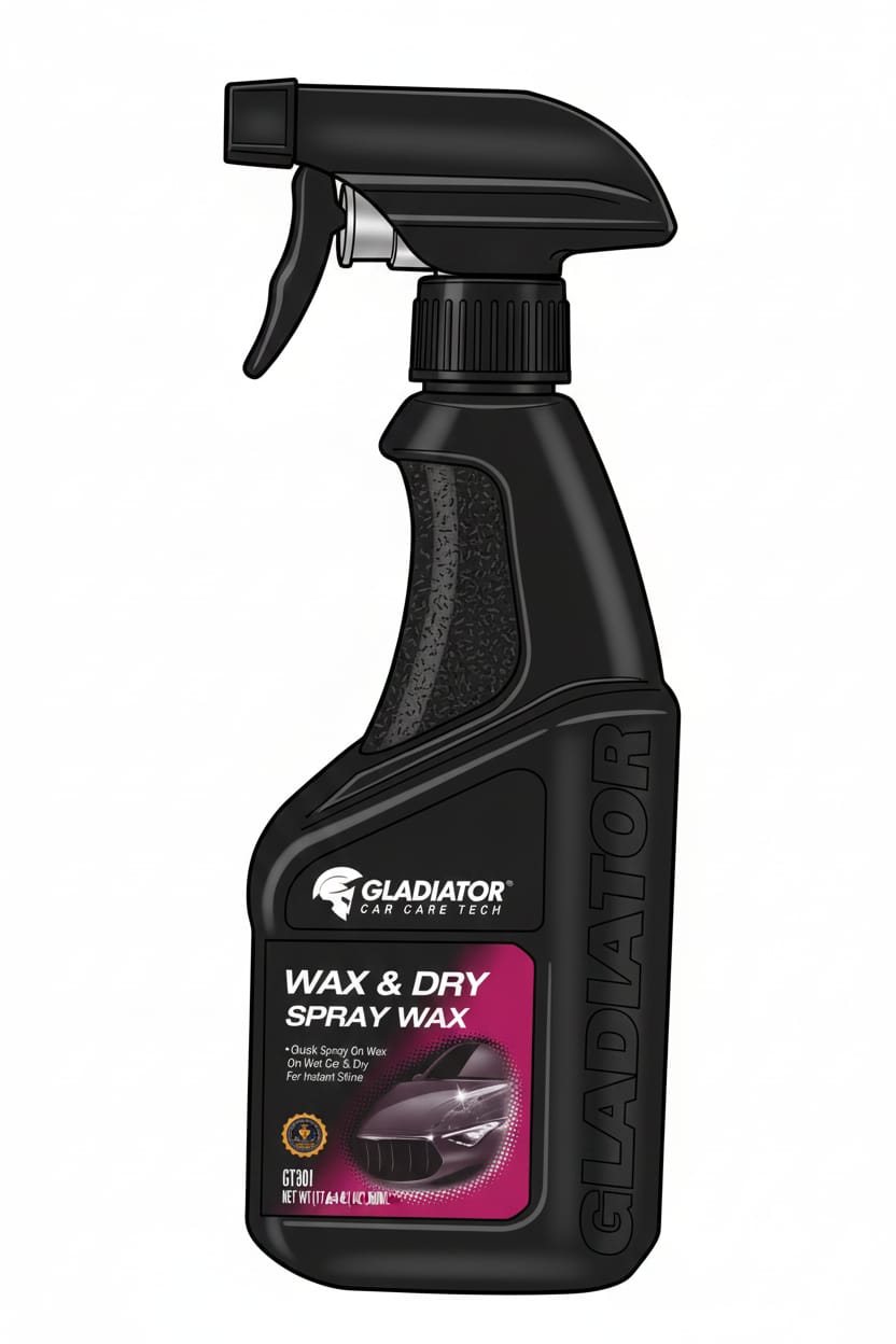 أسرع طريقة لحماية وتلميع سيارتك – Gladiator Wax & Dry