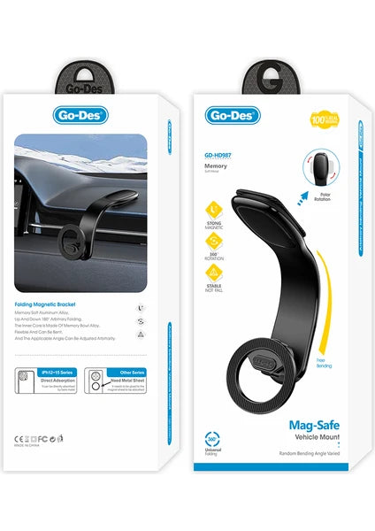 حامل الموبايل المغناطيسي المرن (Go-Des GD-HD987)