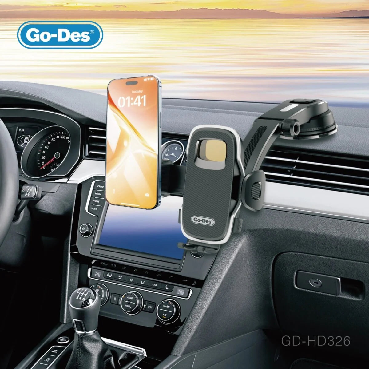 حامل الموبايل بذراع طويل وثبات فائق (Go-Des GD-HD326) حامل الموبايل بذراع طويل وثبات فائق (Go-Des GD-HD326)