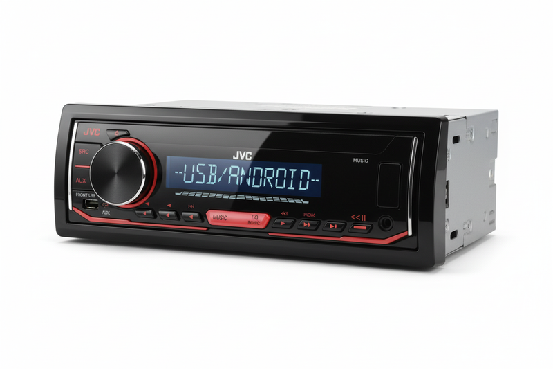 مسجل سيارة JVC مع AUX وUSB وCD