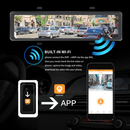 شاشة مراية تسجيل الطريق 4K واي فاي