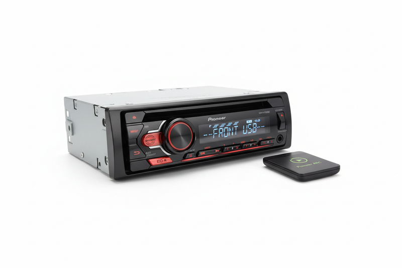 مسجل سيارة بايونير مع AUX وUSB (يدعم هواتف أندرويد)