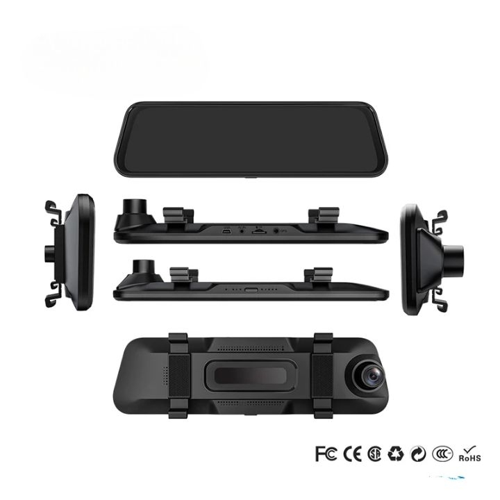 شاشة مراية تسجيل الطريق 4K واي فاي