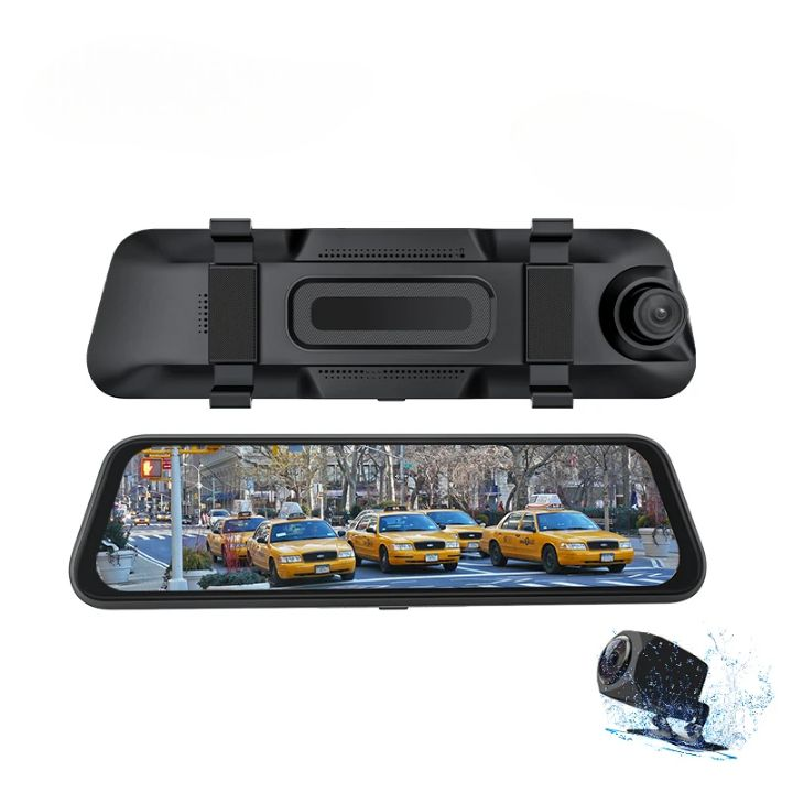 شاشة مراية تسجيل الطريق 4K واي فاي