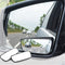 2Pcs/Set Car Rearview Mirror Car Reversing Auxiliary Mirror Rectangular Curved Blind Spot Mirror 