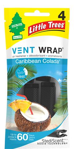 Little Trees American Vent Wrap (Carbbian Colada Fragrance)