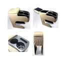 Car Armrest Pad With Multi-Use Double Cup Holder