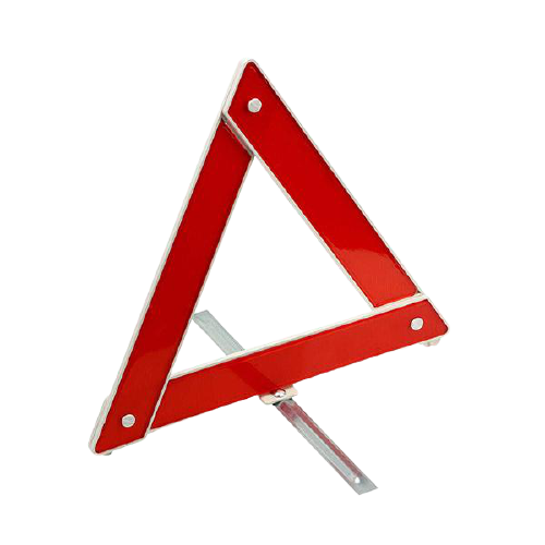 Warning Safety Triangle With Fire Extinguisher Warning Safety Triangle With Fire Extinguisher