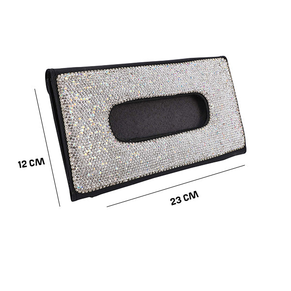 Leather and Diamond Tissue Box Holder Diamond Leather and Diamond Tissue Box Holder Diamond